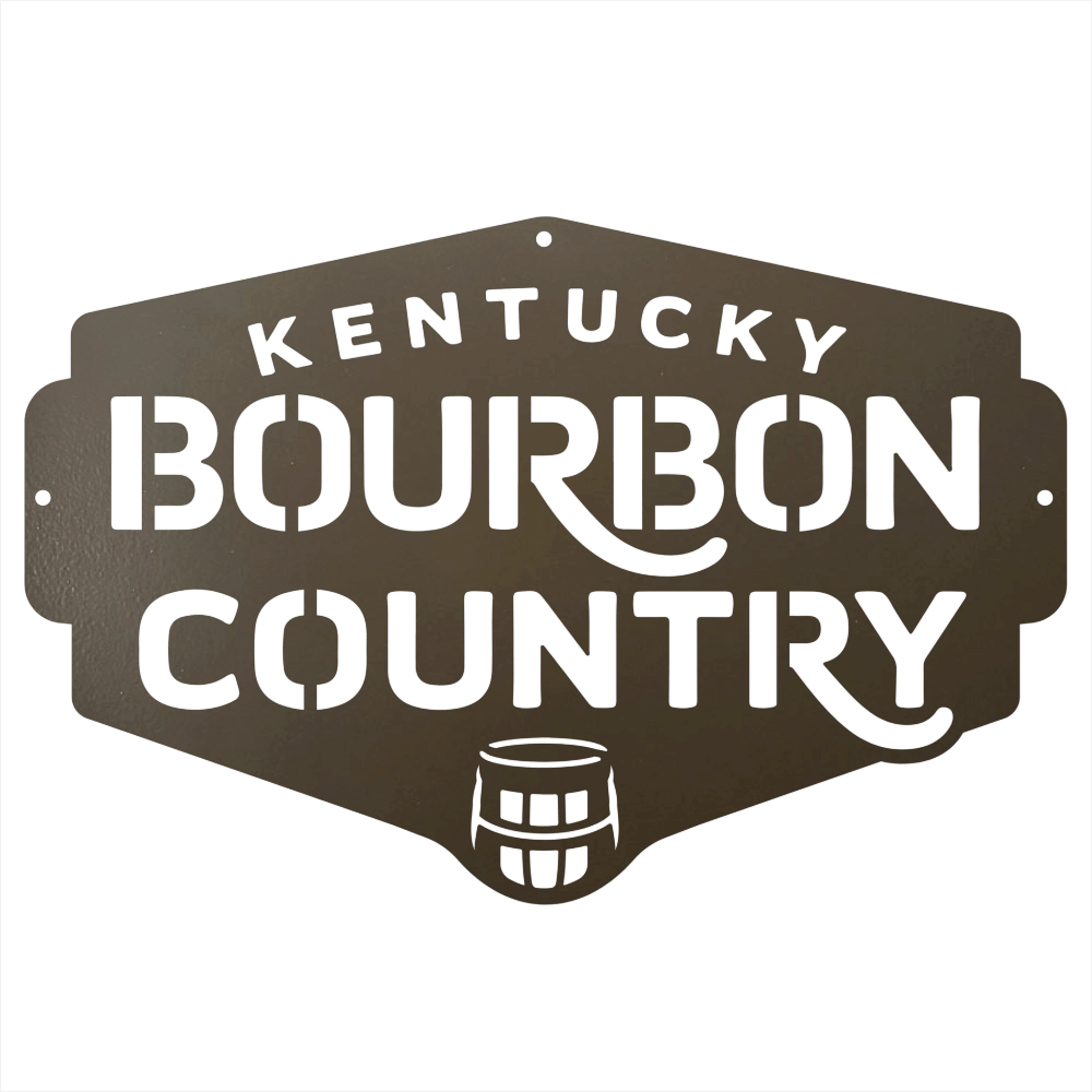 My Easy Monogram Steel Sign Kentucky Bourbon Country Metal Wall Art Sign