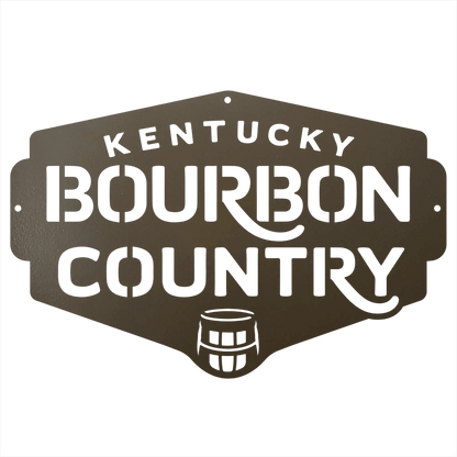 My Easy Monogram Steel Sign Kentucky Bourbon Country Metal Wall Art Sign