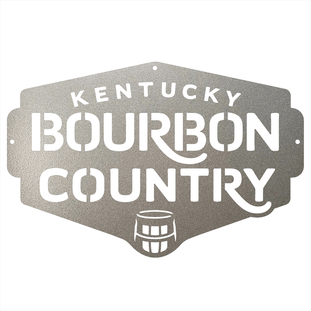 My Easy Monogram Steel Sign Kentucky Bourbon Country Metal Wall Art Sign