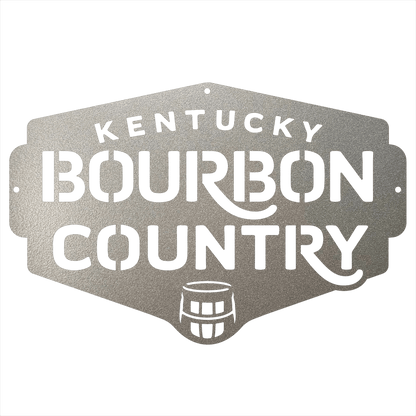 My Easy Monogram Steel Sign Kentucky Bourbon Country Metal Wall Art Sign