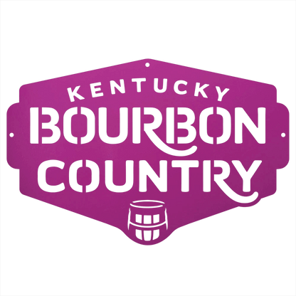 My Easy Monogram Steel Sign Kentucky Bourbon Country Metal Wall Art Sign