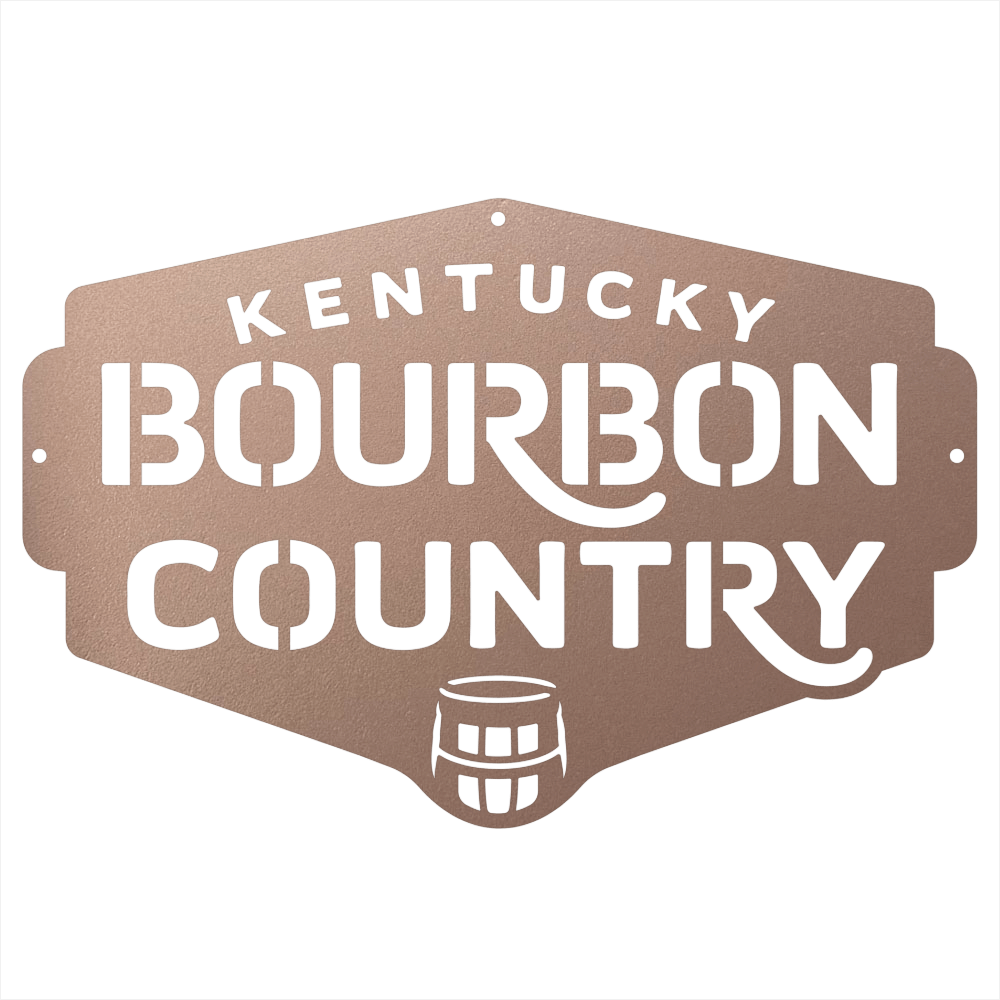 My Easy Monogram Steel Sign Kentucky Bourbon Country Metal Wall Art Sign