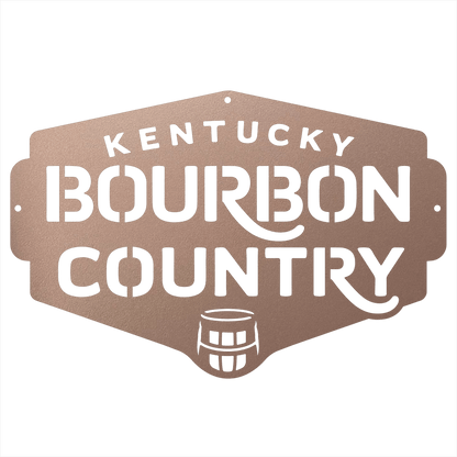 My Easy Monogram Steel Sign Kentucky Bourbon Country Metal Wall Art Sign