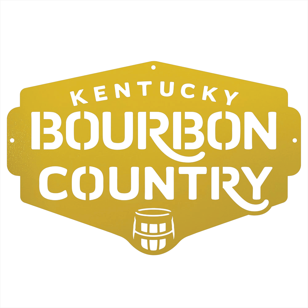 My Easy Monogram Steel Sign Kentucky Bourbon Country Metal Wall Art Sign
