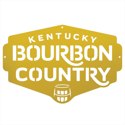 My Easy Monogram Steel Sign Kentucky Bourbon Country Metal Wall Art Sign