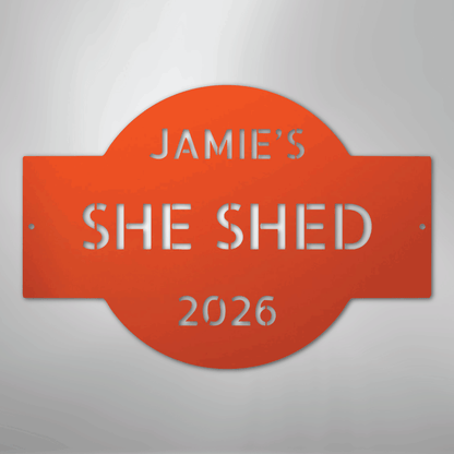 My Easy Monogram Steel Sign Orange / 24" Custom Plaque - Steel Sign
