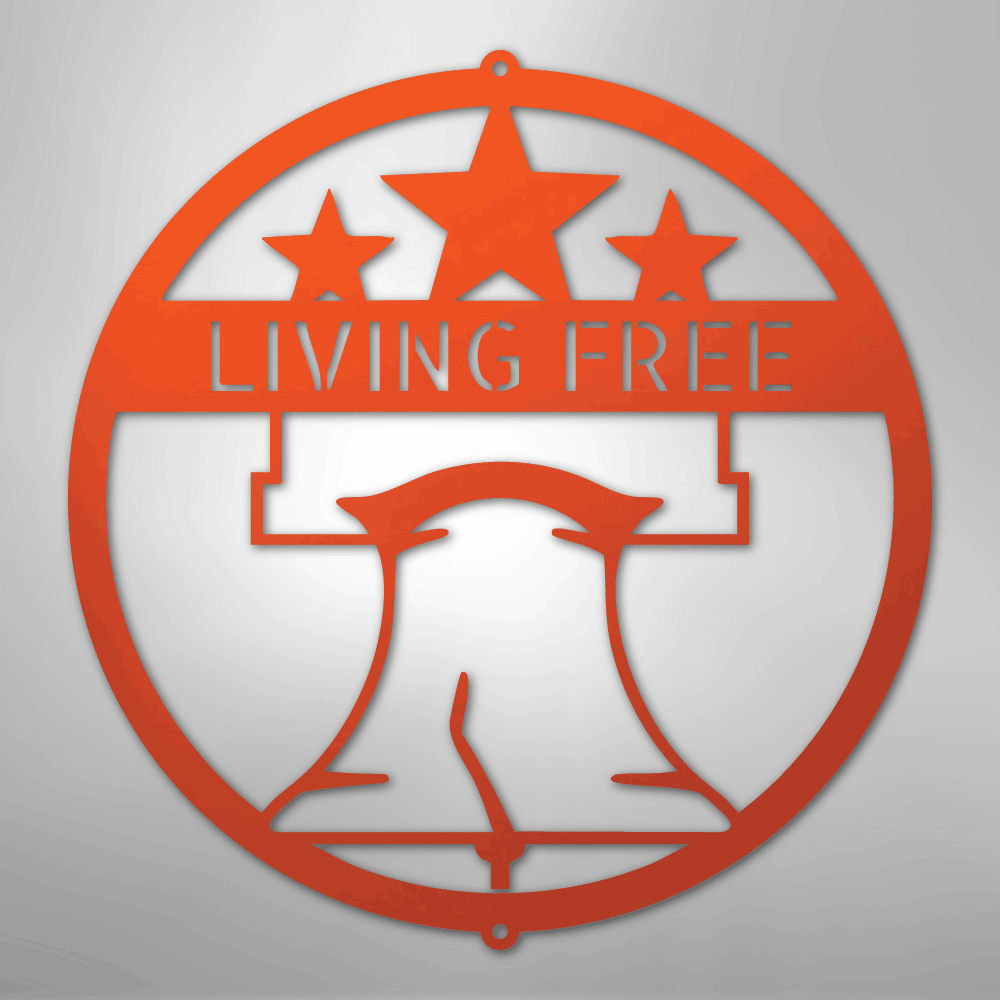 My Easy Monogram Steel Sign Orange / 24" Liberty Bell Monogram - Steel Sign