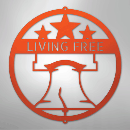 My Easy Monogram Steel Sign Orange / 24" Liberty Bell Monogram - Steel Sign