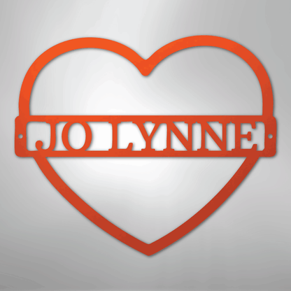My Easy Monogram Steel Sign Orange / 24" Mother's Love Monogram - Steel Sign