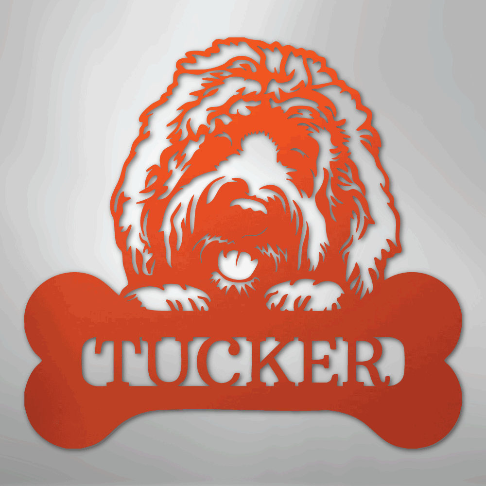 My Easy Monogram Steel Sign Orange / 24" Pick Your Pup Monogram - Steel Sign