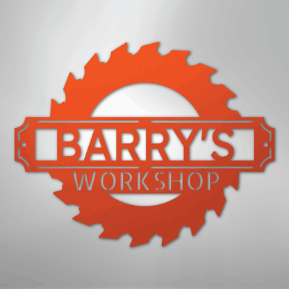 My Easy Monogram Steel Sign Orange / 24" Sawmill Monogram - Steel Sign
