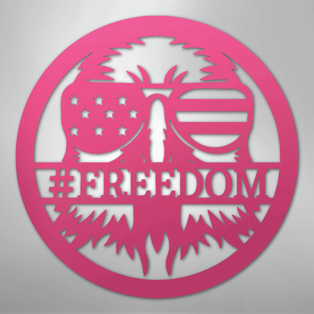 My Easy Monogram Steel Sign Pink / 24" American Eagle Monogram - Steel Sign