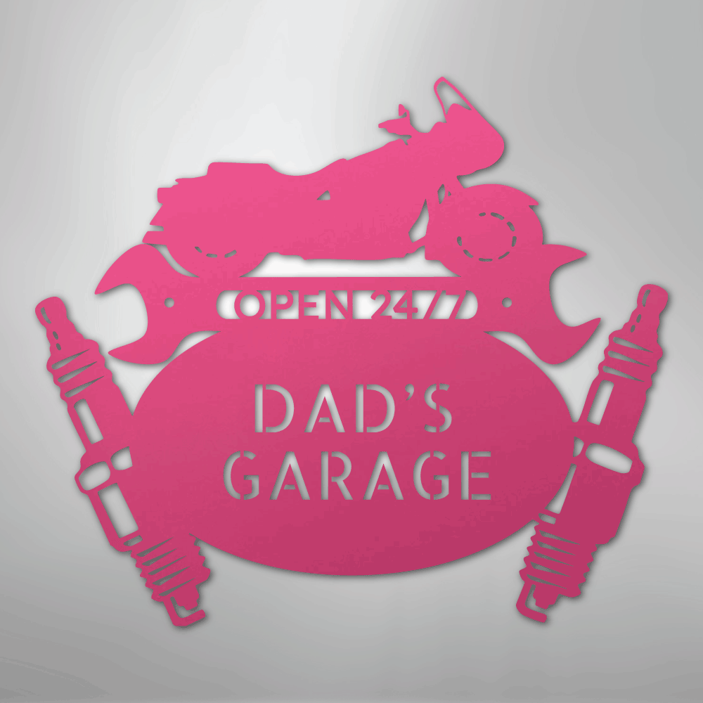My Easy Monogram Steel Sign Pink / 24" Cruiser Mechanic Monogram - Steel Sign