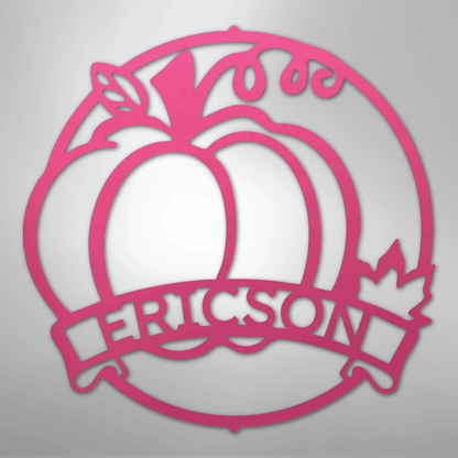 My Easy Monogram Steel Sign Pink / 24" Fall Harvest Monogram - Steel Sign