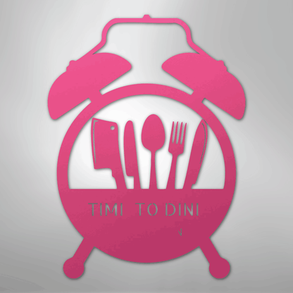 My Easy Monogram Steel Sign Pink / 24" Food Time Monogram - Steel Sign