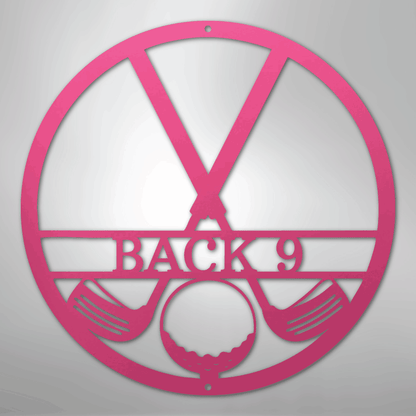 My Easy Monogram Steel Sign Pink / 24" Golf Club Monogram - Steel Sign
