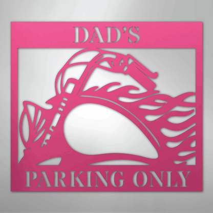 My Easy Monogram Steel Sign Pink / 24" Hog Parking - Steel Sign