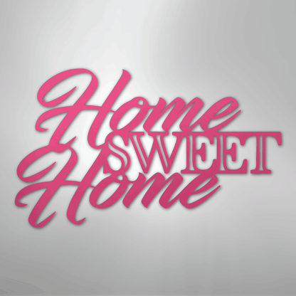My Easy Monogram Steel Sign Pink / 24" Home Sweet Home - Steel Sign