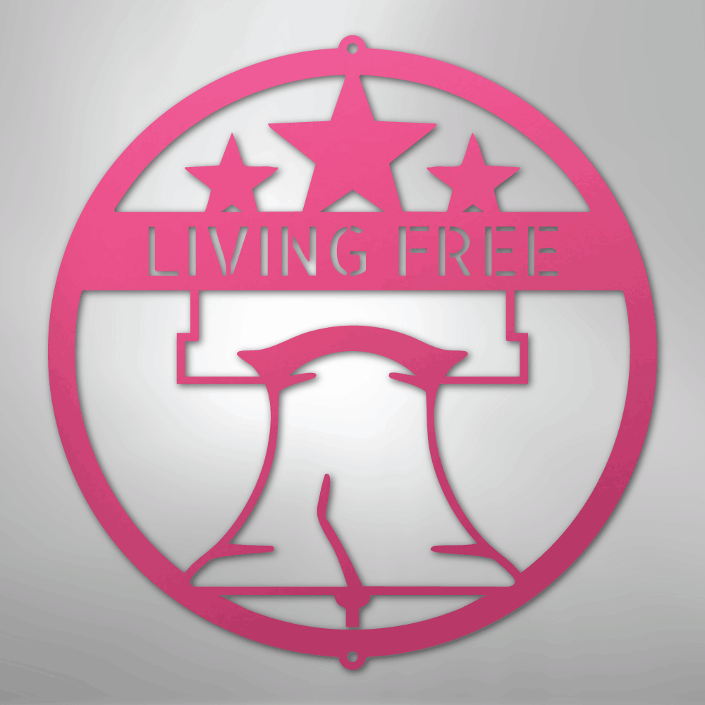 My Easy Monogram Steel Sign Pink / 24" Liberty Bell Monogram - Steel Sign