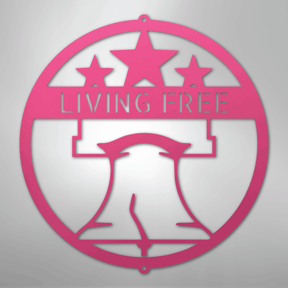 My Easy Monogram Steel Sign Pink / 24" Liberty Bell Monogram - Steel Sign