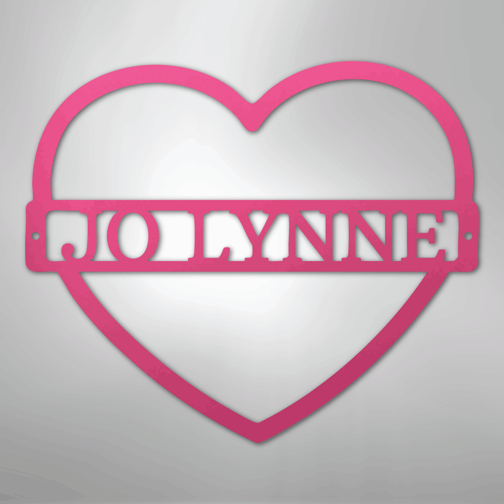 My Easy Monogram Steel Sign Pink / 24" Mother's Love Monogram - Steel Sign