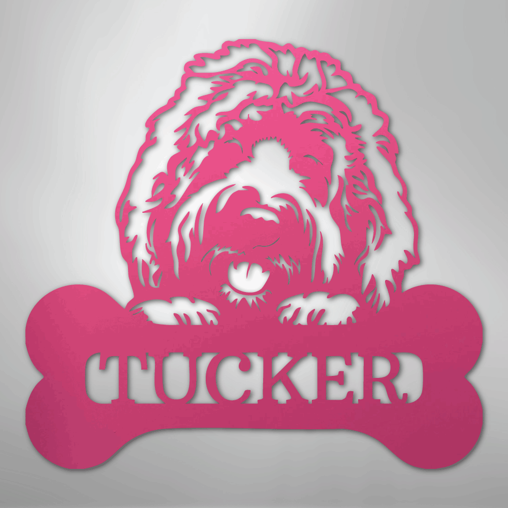 My Easy Monogram Steel Sign Pink / 24" Pick Your Pup Monogram - Steel Sign