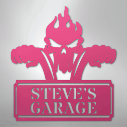 My Easy Monogram Steel Sign Pink / 24" Rough Ride Monogram - Steel Sign