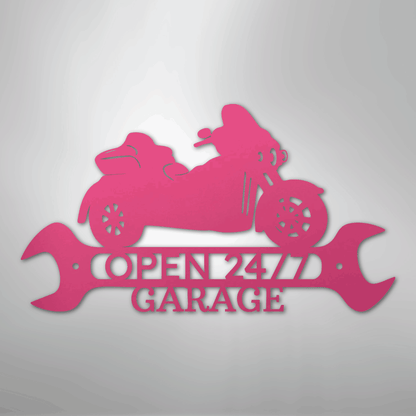 My Easy Monogram Steel Sign Pink / 24" Trike Shop Monogram - Steel Sign