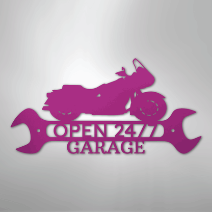 My Easy Monogram Steel Sign Purple / 24" Cruiser Shop Monogram - Steel Sign