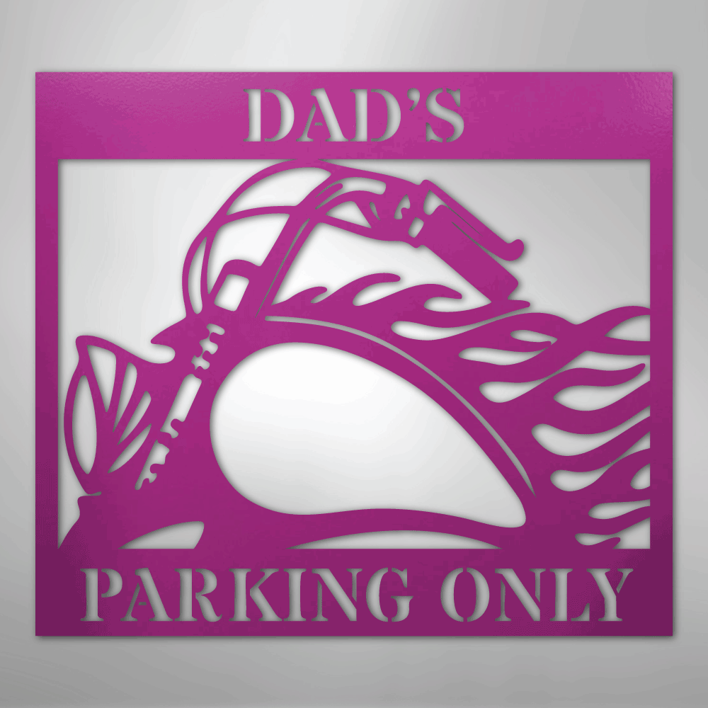 My Easy Monogram Steel Sign Purple / 24" Hog Parking - Steel Sign