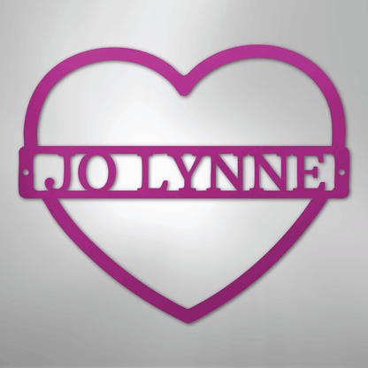 My Easy Monogram Steel Sign Purple / 24" Mother's Love Monogram - Steel Sign