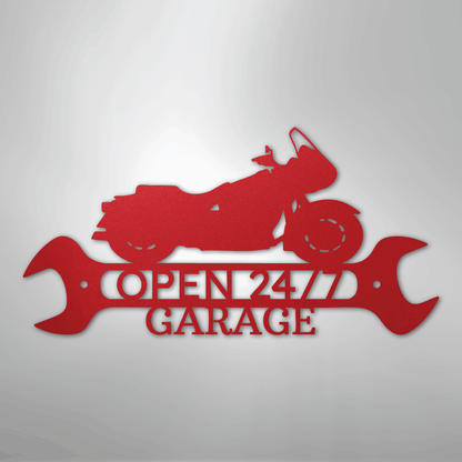 My Easy Monogram Steel Sign Red / 24" Cruiser Shop Monogram - Steel Sign