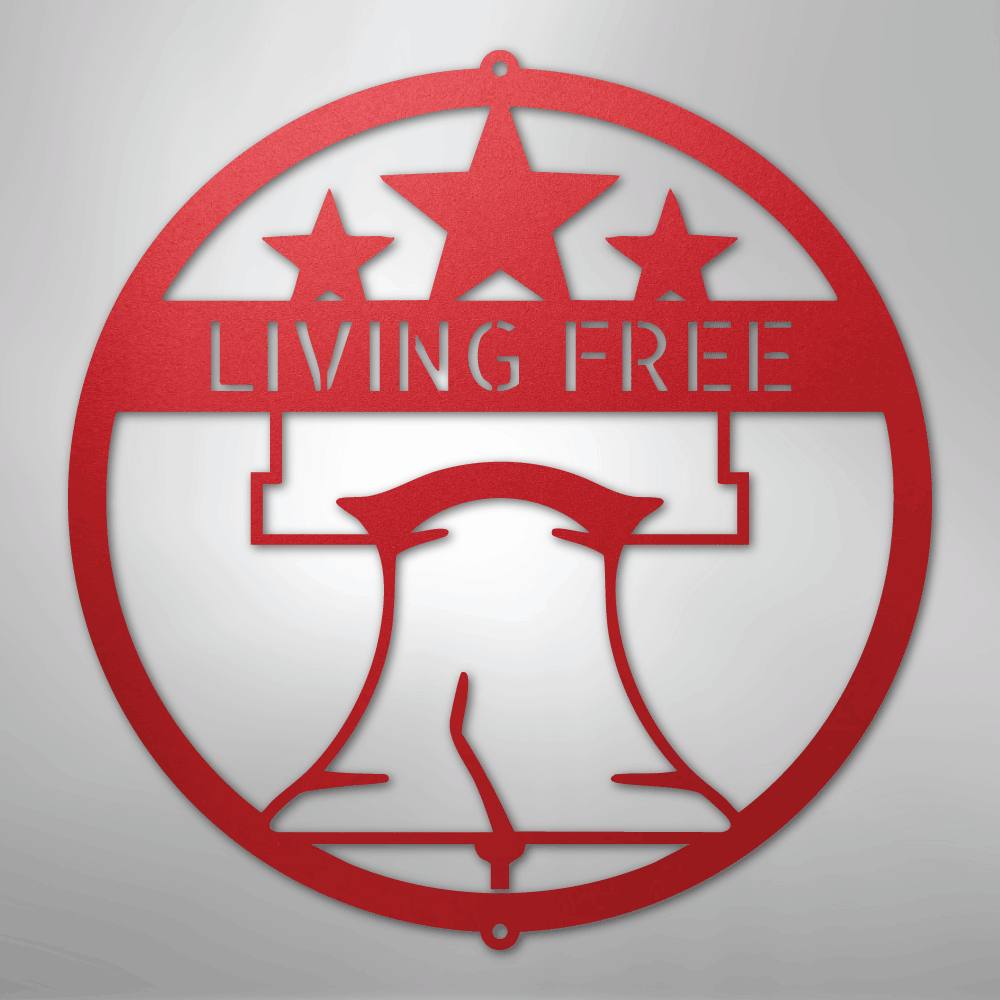 My Easy Monogram Steel Sign Red / 24" Liberty Bell Monogram - Steel Sign
