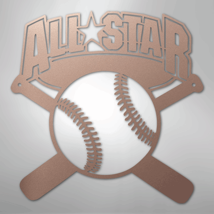 My Easy Monogram Steel Sign Rose / 24" All-Star - Metal Sign