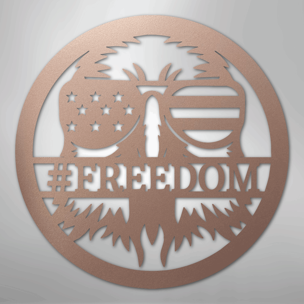 My Easy Monogram Steel Sign Rose / 24" American Eagle Monogram - Steel Sign
