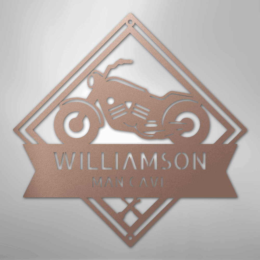 My Easy Monogram Steel Sign Rose / 24" Born to Be Wild Monogram - Steel Sign