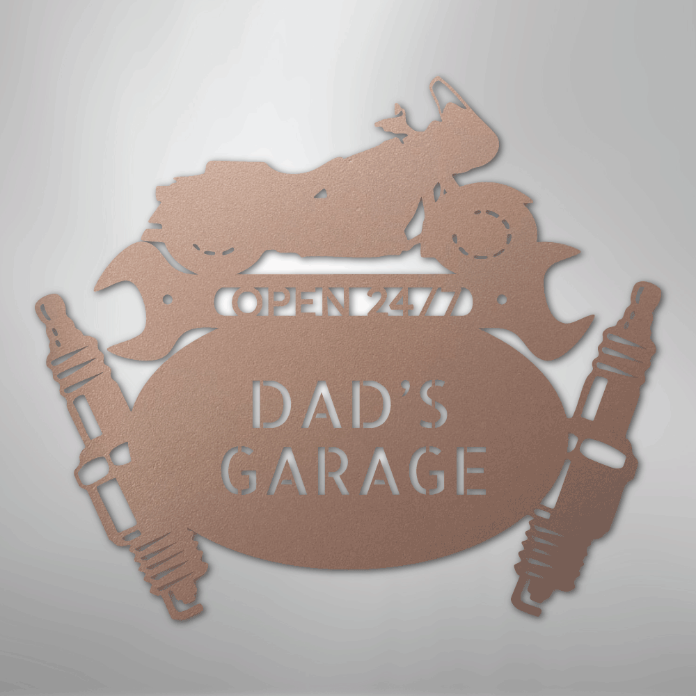 My Easy Monogram Steel Sign Rose / 24" Cruiser Mechanic Monogram - Steel Sign