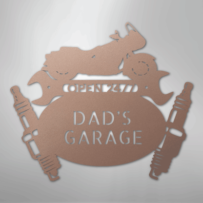 My Easy Monogram Steel Sign Rose / 24" Cruiser Mechanic Monogram - Steel Sign