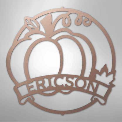 My Easy Monogram Steel Sign Rose / 24" Fall Harvest Monogram - Steel Sign