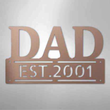 My Easy Monogram Steel Sign Rose / 24" Father's Day - Steel Sign