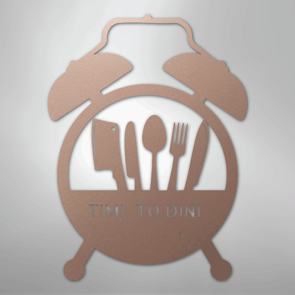 My Easy Monogram Steel Sign Rose / 24" Food Time Monogram - Steel Sign