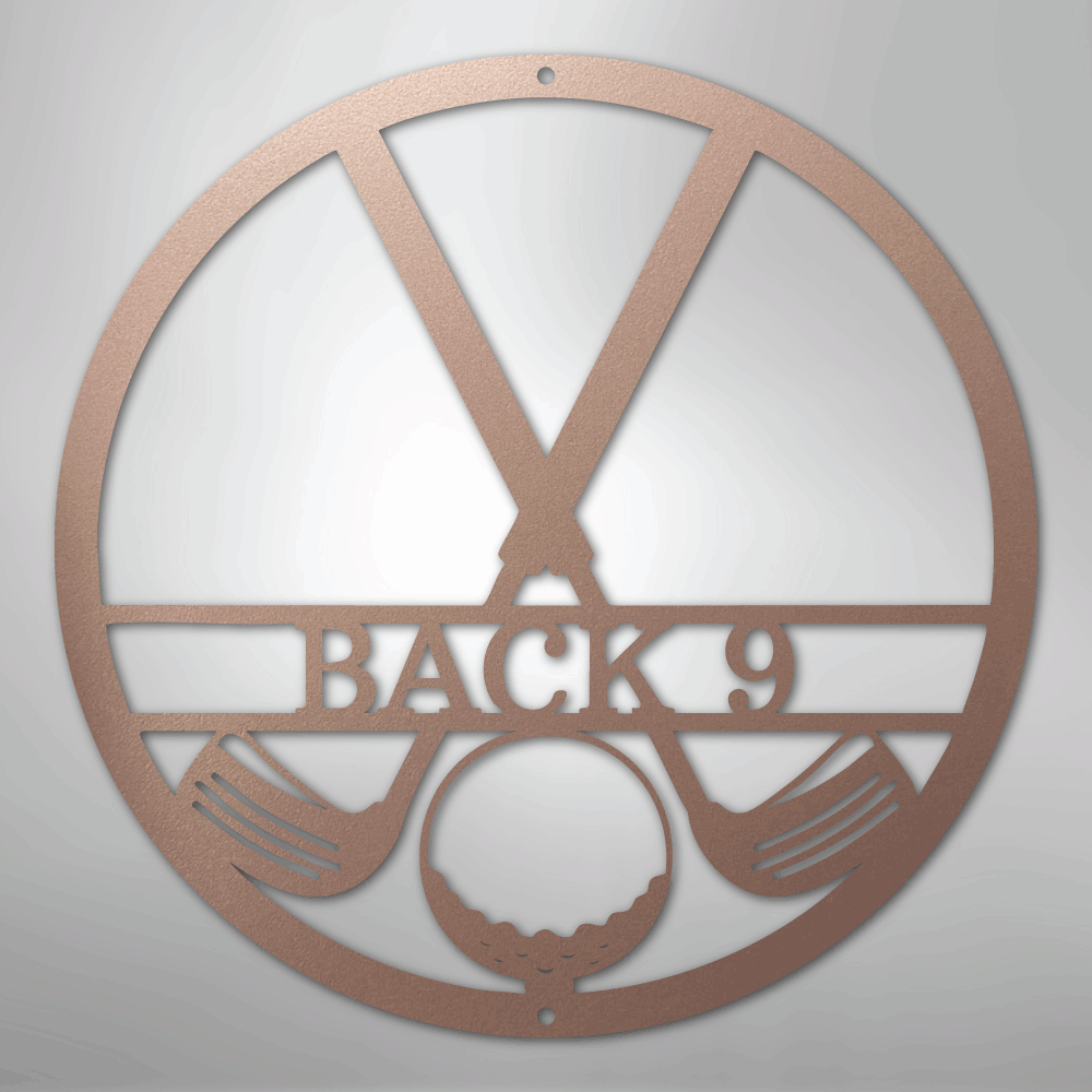 My Easy Monogram Steel Sign Rose / 24" Golf Club Monogram - Steel Sign