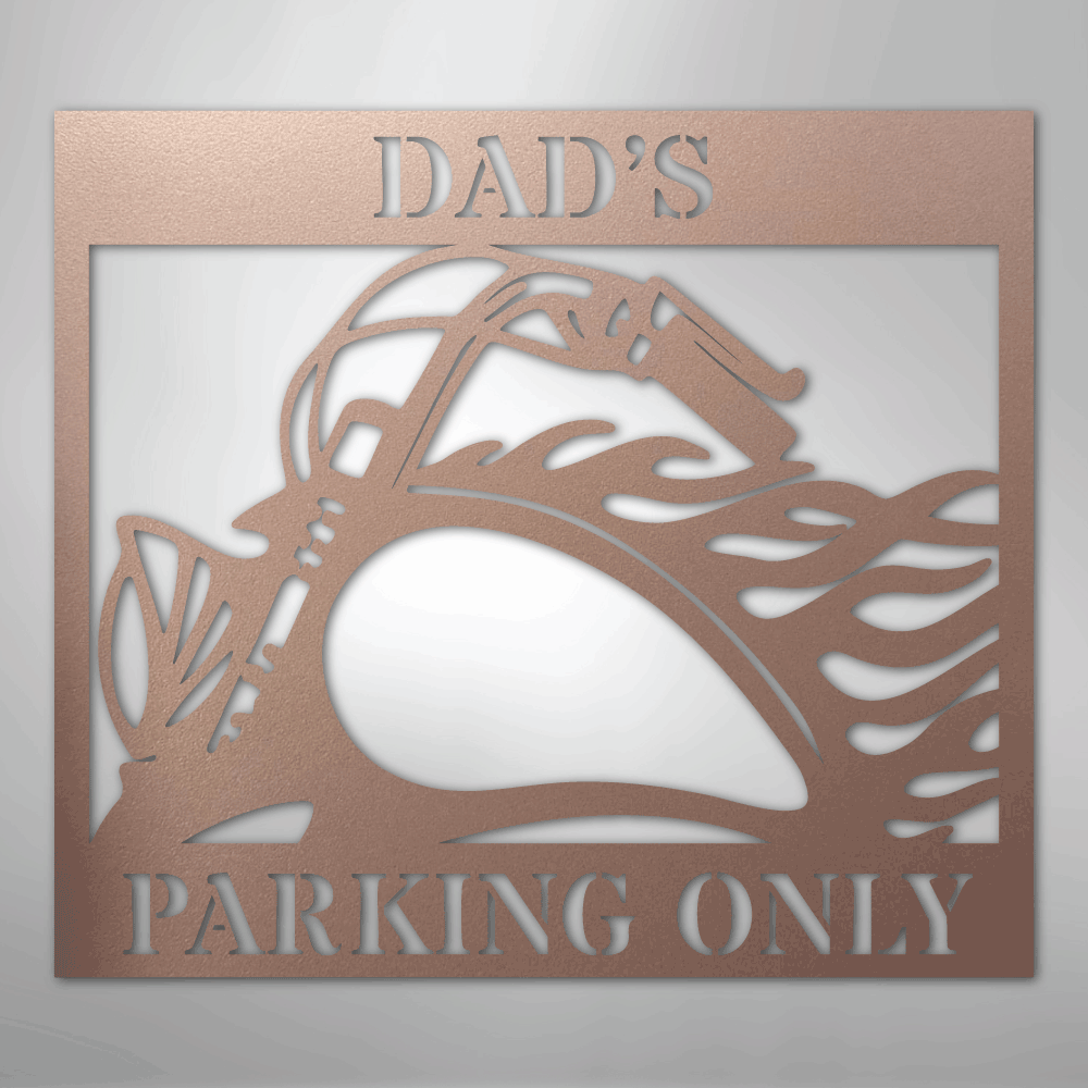 My Easy Monogram Steel Sign Rose / 24" Hog Parking - Steel Sign