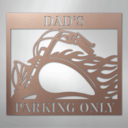 My Easy Monogram Steel Sign Rose / 24" Hog Parking - Steel Sign