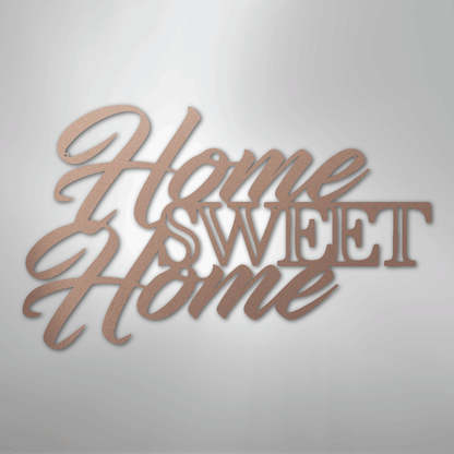 My Easy Monogram Steel Sign Rose / 24" Home Sweet Home - Steel Sign