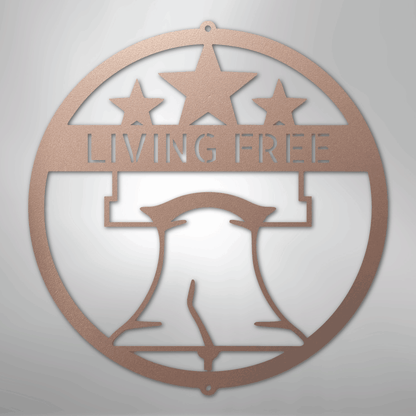 My Easy Monogram Steel Sign Rose / 24" Liberty Bell Monogram - Steel Sign
