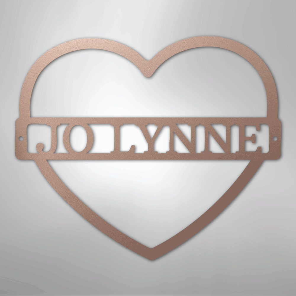My Easy Monogram Steel Sign Rose / 24" Mother's Love Monogram - Steel Sign
