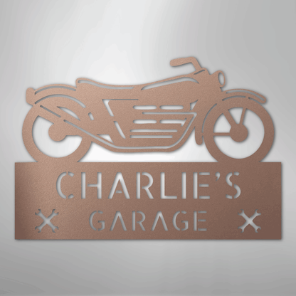 My Easy Monogram Steel Sign Rose / 24" Motorcycle Adventure Monogram - Steel Sign