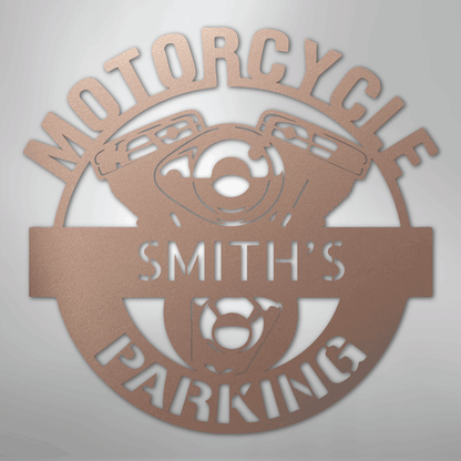 My Easy Monogram Steel Sign Rose / 24" Motorcycle Parking Monogram - Steel Sign