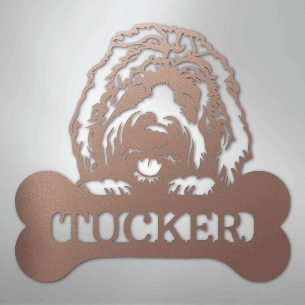 My Easy Monogram Steel Sign Rose / 24" Pick Your Pup Monogram - Steel Sign